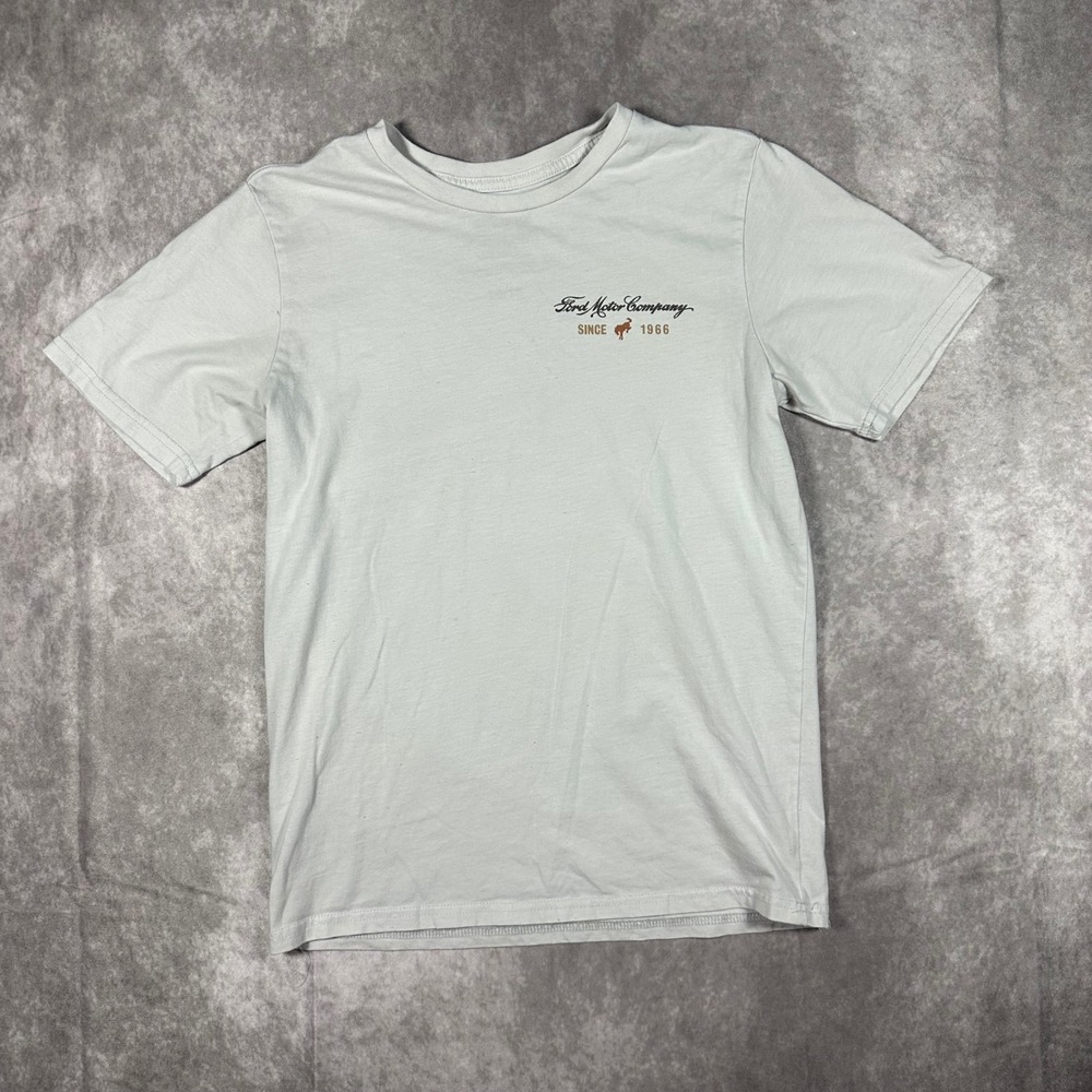 Ford Bronco Country Graphic T-Shirt Womens Small S White 1966 Truck Tee Retro